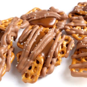 Betsy Ann Chocolates Salted Caramel Pretzels are delicious snacks